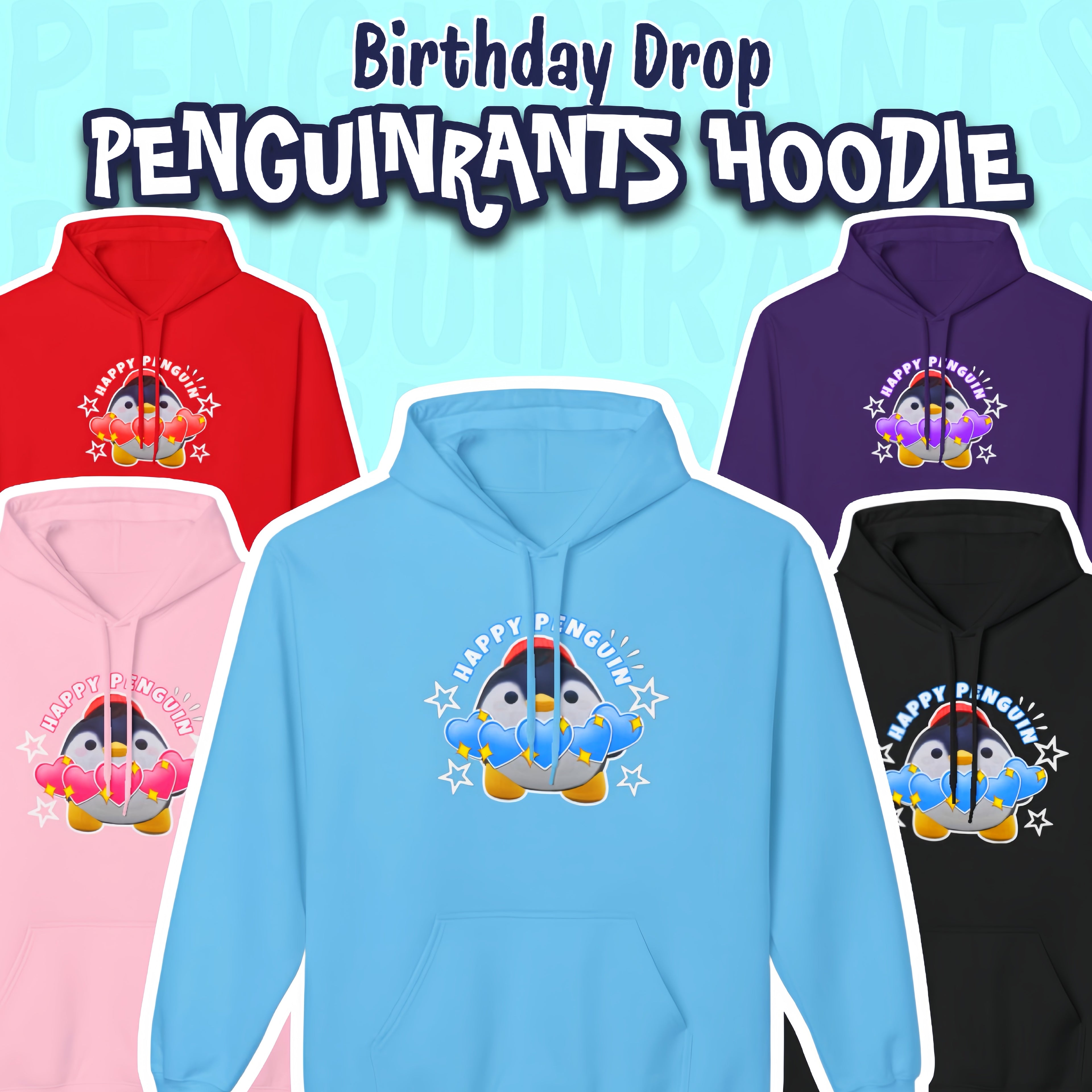 HAPPY PENGUIN HOODIE - FOR TEENS